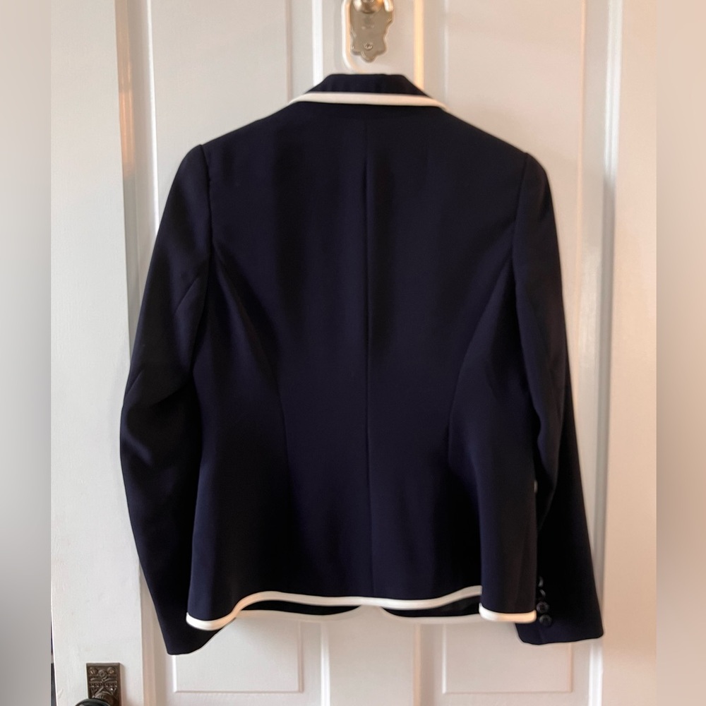 Pendleton Navy 2 Button Blazer with White Trim si… - image 7